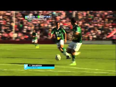 Gol de Aróstegui. Instituto 0 - Sp. Belgrano 1. Fecha 41. B Nacional 2015. FPT.