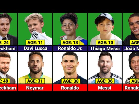 AGE Comparison: Famous Footballers And Their FIRST Son/Daughter