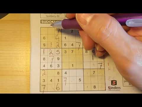 Our daily Sudoku practice continues. (#405) Medium Sudoku puzzle. 01-18-2020