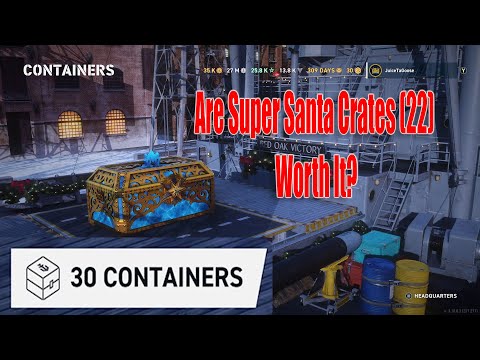 Are Super Santa Crates (22) Worth It? I Opened 30, You decide | World of Warships: Legends