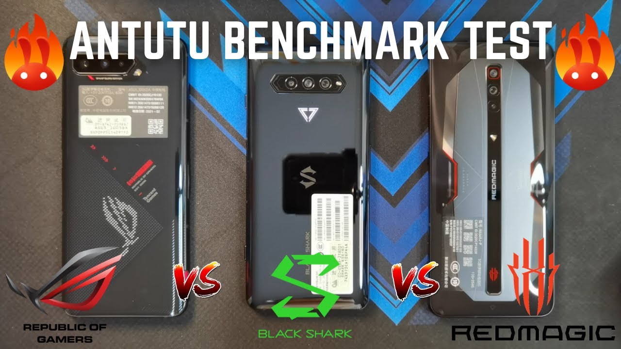 Black Shark 4 Pro vs Red Magic 6 Pro vs ASUS ROG Phone 5 ANTUTU BENCHMARK TEST V9
