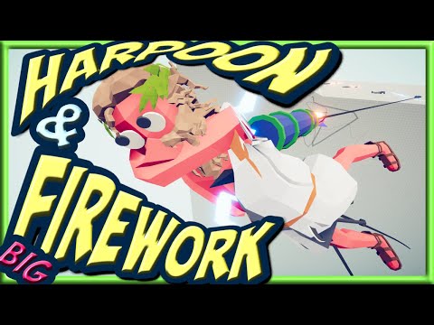 Harpoon & Big Firework🎆 Army of Harpooner & Firework Archer vs Every Faction - TABS Bug DLC Gameplay