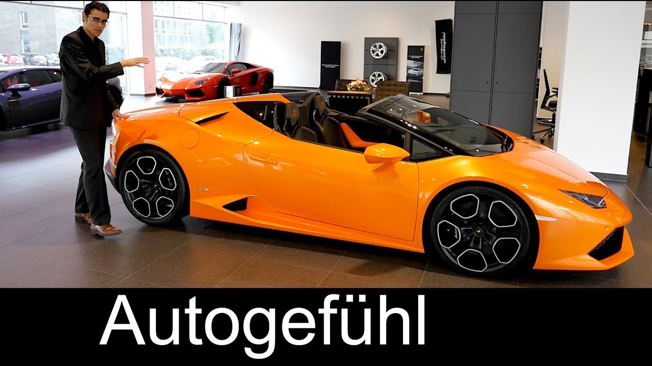 New Lamborghini Huracán Spyder LP 610-4 Premiere REVIEW & comparison Gallardo & Aventador Spyder