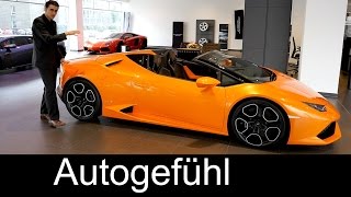 New Lamborghini Huracán Spyder LP 610-4 Premiere REVIEW & comparison Gallardo & Aventador Spyder