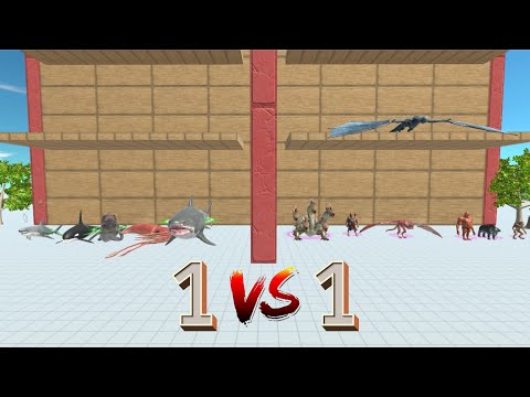 1 VS 1 TOURNAMENT - AQUATICS VS FANTASY - Animal Revolt Battle Simulator