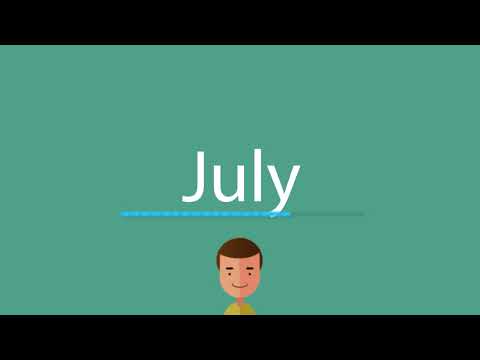 How to say July