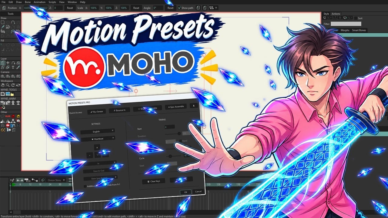 Motion Presets Pro for Moho — Create Amazing 2D Animation in 1-Click