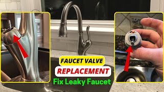 Delta Single Handle Faucet Valve Cartridge Replacement || Fix Dripping Faucet
