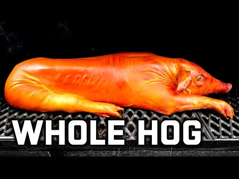 How to Smoke a Whole Hog with a Pellet Smoker | Whole Hog Barbecue | Smoked Suckling Pig #WholeHog
