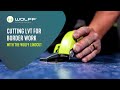 Cutting LVT borders in using the WOLFF Linocut