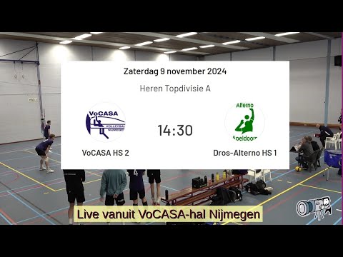 VoCASA H2 - Dros Alterno H1 (9 nov 2024) Topdivisie Heren Volleybal