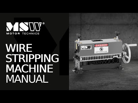 Kabelių ir laidų izoliacijos nuėmimo mašina MSW-Wirestripper-005
