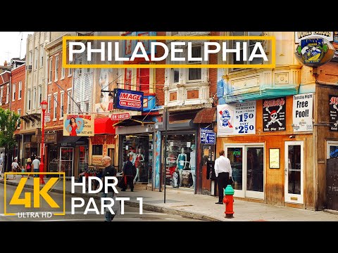Philadelphia's Historic District 4K HDR - Short Virtual Tour to Pennsylvania's Largest City - Part 1
