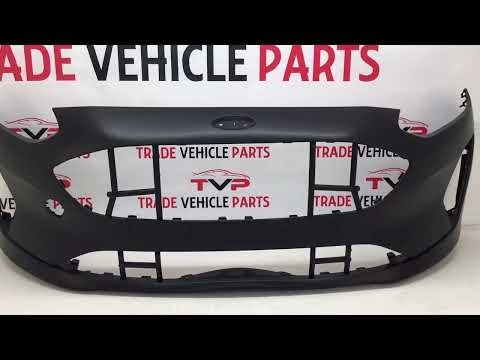 Fits Ford Fiesta Mk8 2017- Front Bumper No Sensor Holes Primed Standard Models video