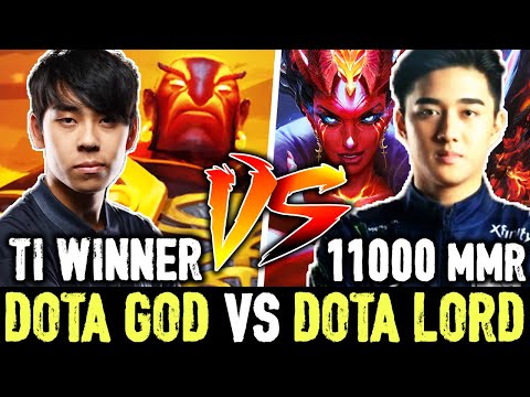 When LORD OF DOTA Meets GOD OF DOTA - ANA TI WINNER vs 11,000 MMR | NO MERCY DOTA 2