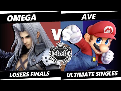 4o4 Smash Monthly 10 - 4o4| omega (Sephiroth) vs BASED| Ave~ (Mario) - Losers Final