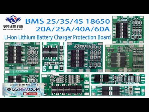 2S 3S 4S Li ion Lithium Battery 18650 Charger Protection Board BMS 20A