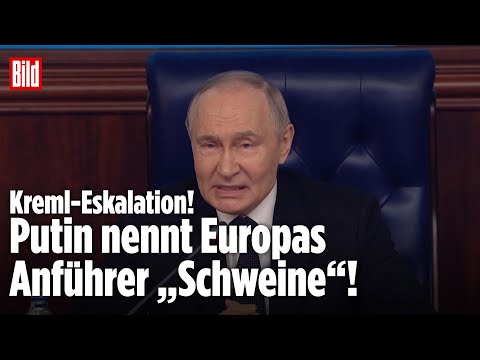 ESKALATION: Putin beleidigt Europas Staatschefs als „Schweine“ – Drohung an die Ukraine!