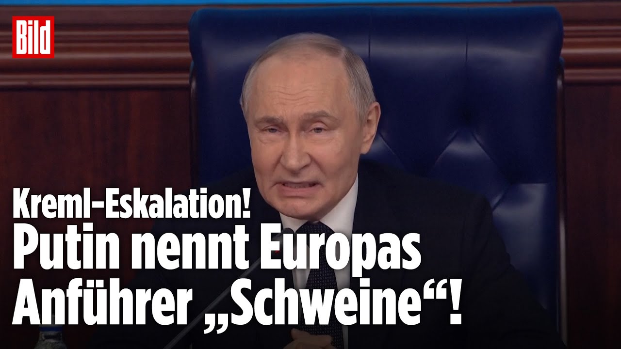 ESKALATION: Putin beleidigt Europas Staatschefs als „Schweine“ – Drohung an die Ukraine!