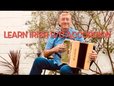 LEARN 'The Sally Gardens’, IRISH b/c ACCORDION - reel played slow and fast for improving technique