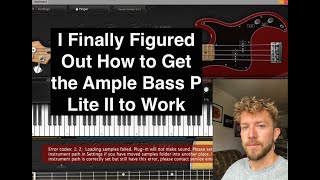 Video thumbnail for How to Get the Ample Bass P Lite II to Work with GarageBand by Andrew Siemon