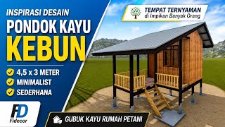 Download lagu Pondok Kebun Sederhana Minimalis 4,5 x 3 Meter |  Desain Gubuk Di Kebun mp3