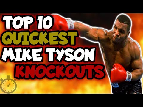 Top 10 QUICKEST MIKE TYSON KNOCKOUTS! 8 SECOND KO!