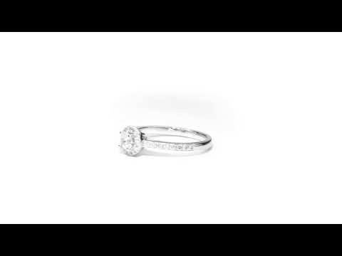 Verlobungsring PURE mit Diamond Halo von Designer Diamonds München & Augsburg