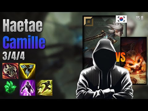 Haetae Top Camille vs Gnar lol KR solo rank Full Game 15.8 | 해태 카밀 vs 나르