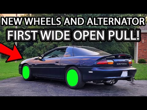 Camaro SS Rebuild Part 7 (New Wheels, Tires and Alternator Plus Can He Even Drive it?)