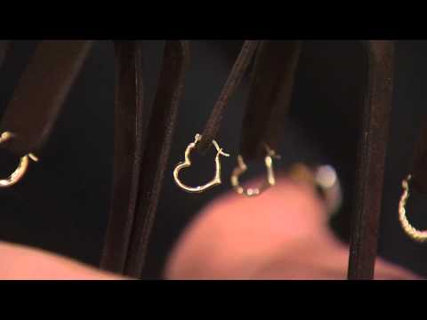 14K Gold Set of Three Boxed Hoop Earrings with Pat James-Dementri