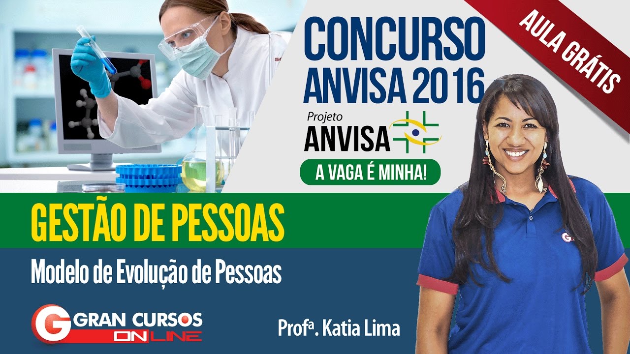 Concurso ANVISA | Aula Grátis | Gestão de Pessoas: Modelo de Evolução de Pessoas - Profª Katia Lima