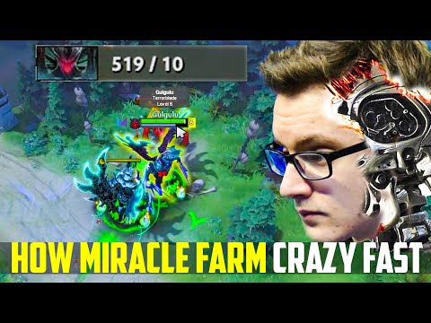 LEARN FROM MIRACLE DOTA - SUPER FAST FARM SPEED WITH TB ILLUSION