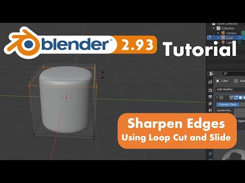 How to Use Loop Cut and Slide to Sharpen Edges in Blender 2.93