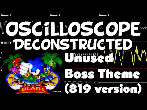 Sonic 3D Blast - Unused Boss Theme (819 version) - Oscilloscope Deconstruction