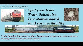 How to check running train status