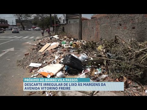Descarte irregular de lixo ocupa calçadas da Avenida Vitorino Freire