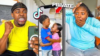 REACTING TO OUR 6 YEAR OLD SONS TIKTOK DRAFTS! *SHOCKING*