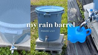 【雨水タンクDIY】雨水を溜めたくてポリバケツで雨水タンクを作ってみた記録 / DIY初心者の私でもできた / 水やりが楽になりました
