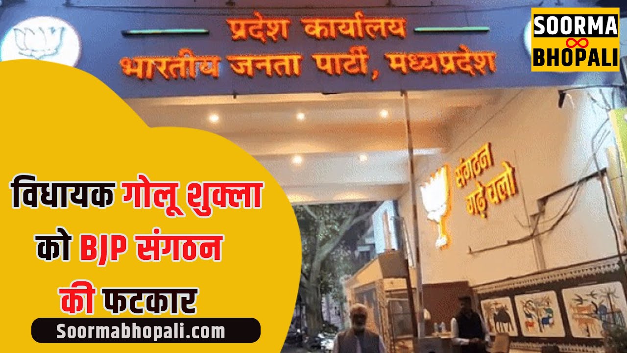 विधायक गोलू शुक्ला को BJP संगठन की फटकार