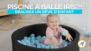 Piscine à balle noire en mousse IRIS™ : réalisez un rêve d'enfant !