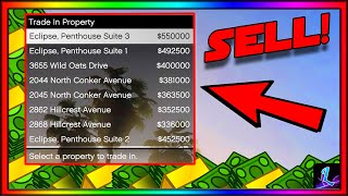 GTA 5 Sell Apartment, House or Garage | HOW TO SELL YOUR HOUSE IN GTA 5 ONLINE (By Trading It)