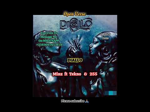 Minz ft Tekno & 255 - Diallo | Freebeat (Open Verse) Instrumental Beat + Hook Afrobeat (by Triple V)