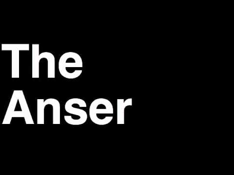 How to Pronounce The Anser The X Factor 2011 Final 8 The Groups