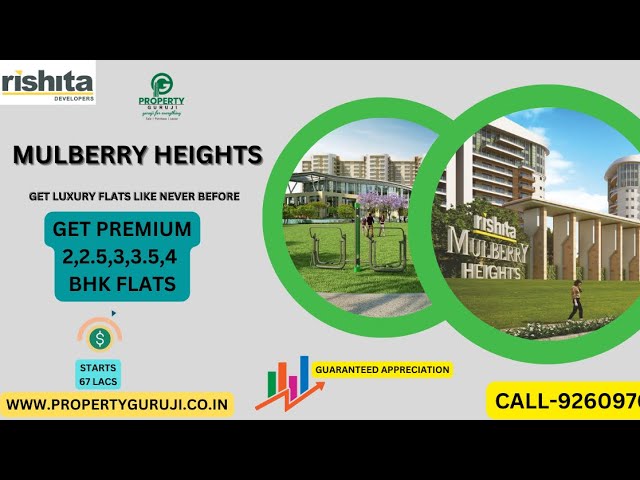 RISHITA MULBERRY HEIGHTS LUXURY 2bhk 3bhk and 4bhk FLATS
