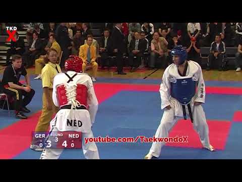 Taekwondo Euros 2006 Male Welter Weight Semi Final - Adam Bashir (GER) v T Oude Luttikhius (NED)
