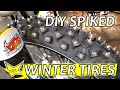 HOW TO MAKE QUALITY SPIKED WINTER TIRES FOR A DIRT BIKE- MOTOCROSS, ENDURO, ATV`S