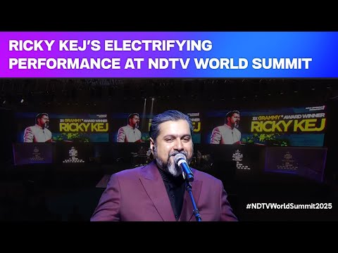 Ricky Kej's Electrifying Performance At NDTV World Summit 2025