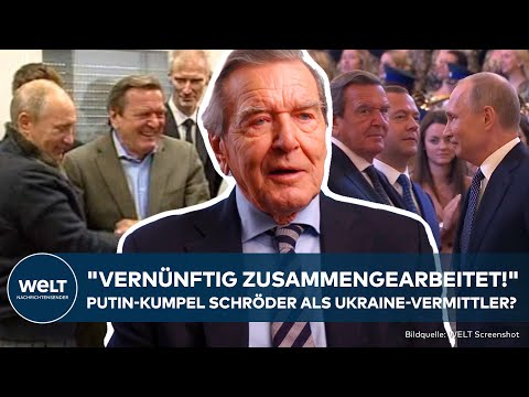 DEUTSCHLAND: Alt-Kanzler Schröder als Ukraine-Vermittler? "Draht zu Putin könnte hilfreich sein!"