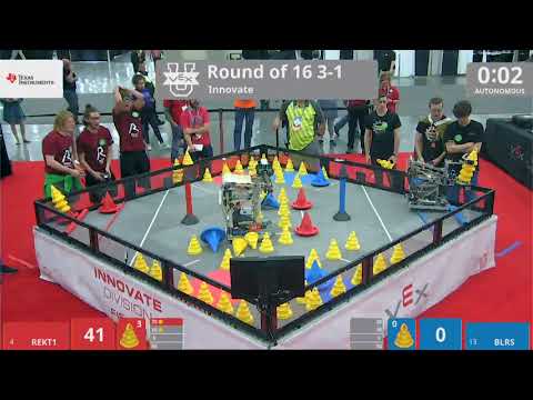 2018 VEXU Innovate R16 3-1 - REKT1 vs BLRS - 92 to 54